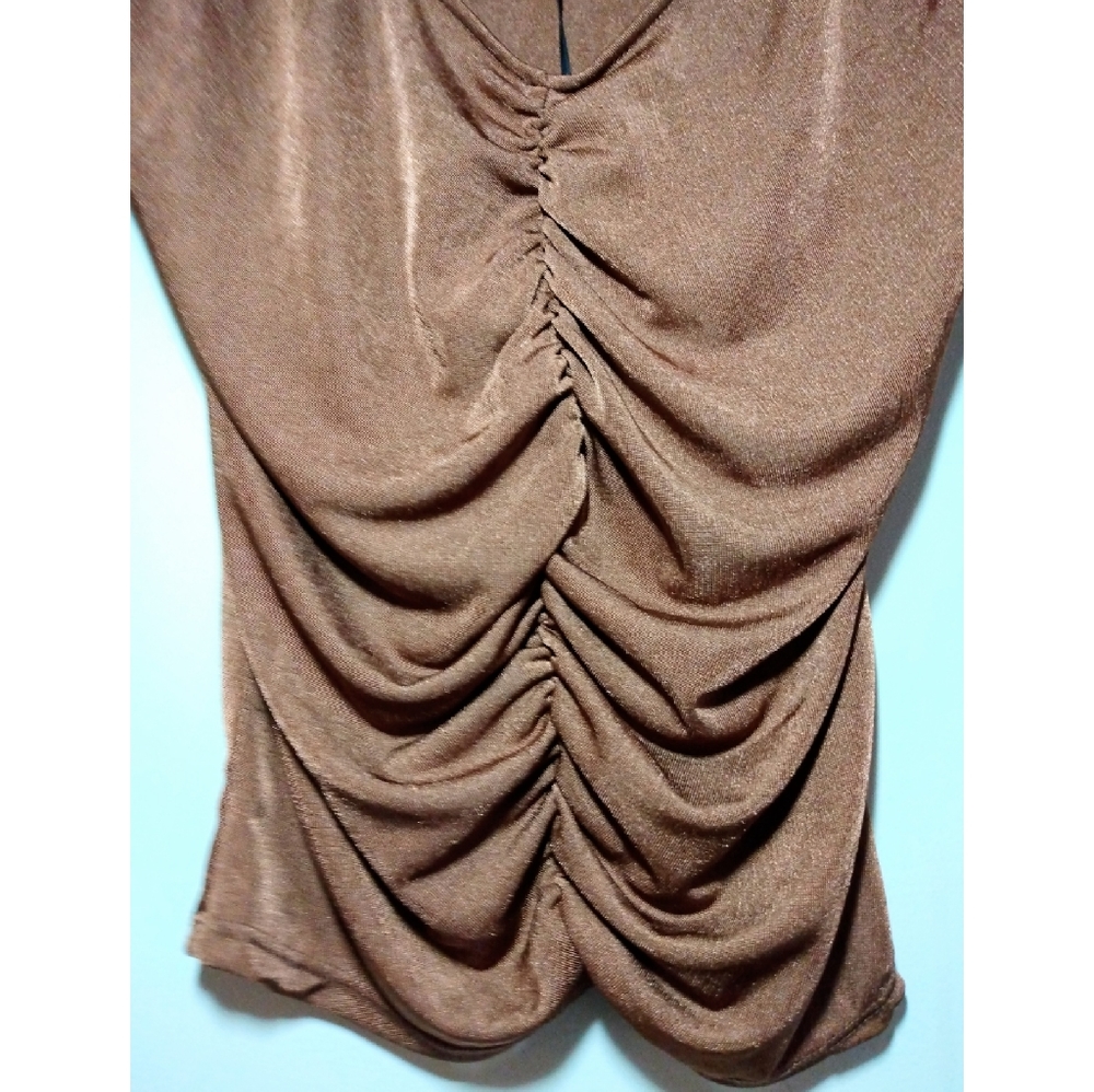 Electrifying Ruched Long Sleeve Top - Picture 3 of 16